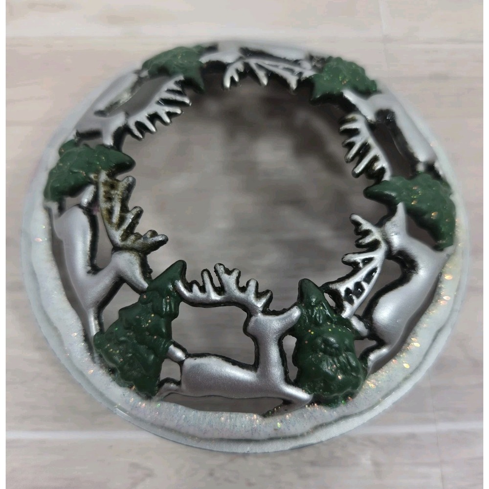 Yankee Candle Illuma Lid Reindeer & Trees Candle Topper
